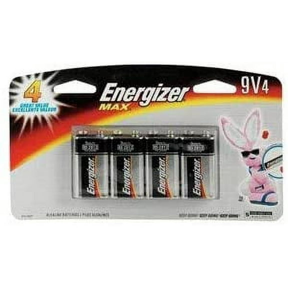 Energizer Alkaline Batteries 9 V Pack Of 4