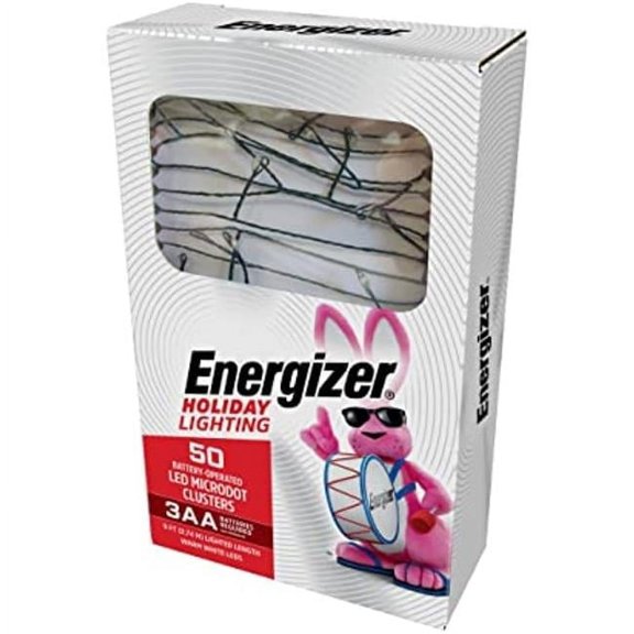 Energizer B51865-88 50 3F BO LED Microdot Warm White Cluster Light Set - Quantity 1