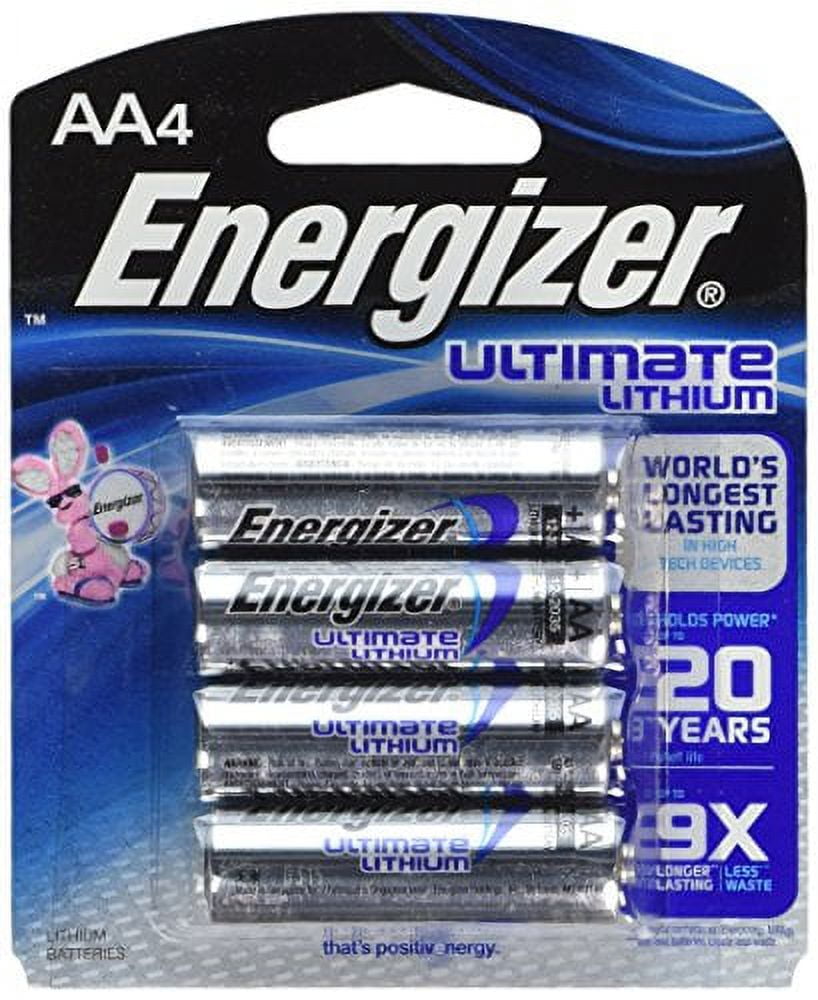 Energizer BF-W3DL-O4K4 Ultimate L91BP-4 Lithium AA Battery, 24 Batteries in Original Retail Packs Not Bulk
