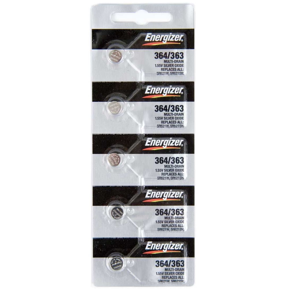 3 piles de montre Energizer 364, pile SR621SW ou 363 