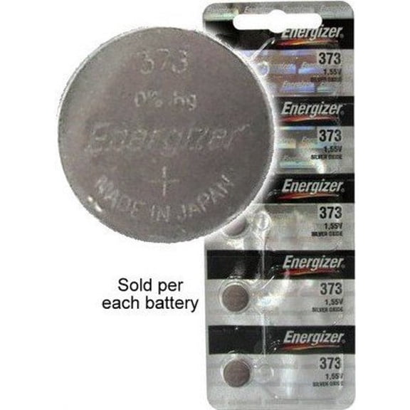 Energizer Batteries 373 (SR916SW) Silver Oxide Watch Battery. On Tear Strip (Pack of 5)