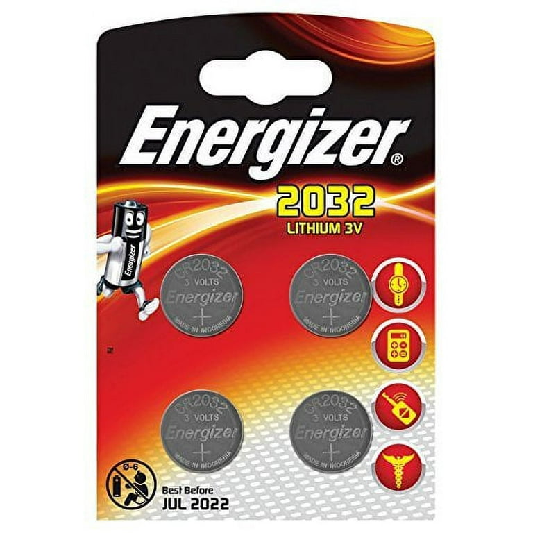Energizer Battery CR2032 Lithium 4-Pak, 235472