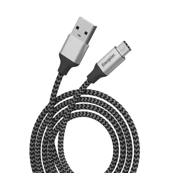 Energizer Braided USB-C Cable  6ft Durable Cord with Rugged Aluminum Alloy Shell