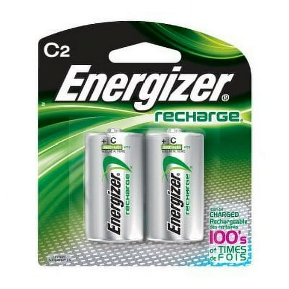 Energizer C Size Nickel Metal Hydride Rechargeable Battery - Nickel-Metal Hydride (NiMH) - 2500mAh - 1.2V DC