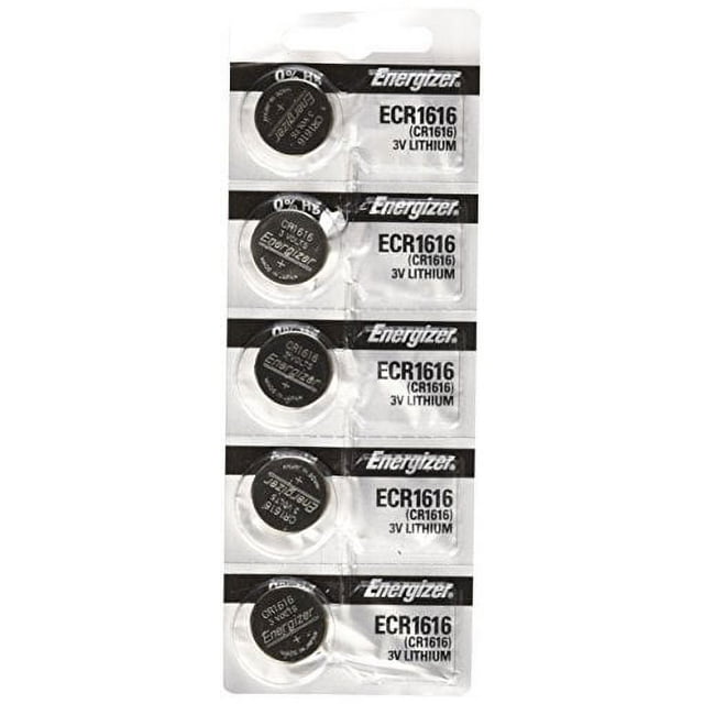 Energizer CR1616 3V Lithium Battery Pack of 5