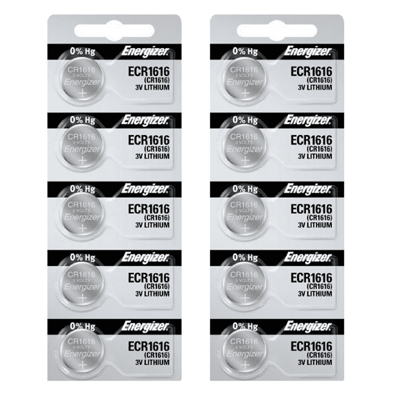 Energizer CR1616 3V Lithium Coin Cell Battery (10 Count)
