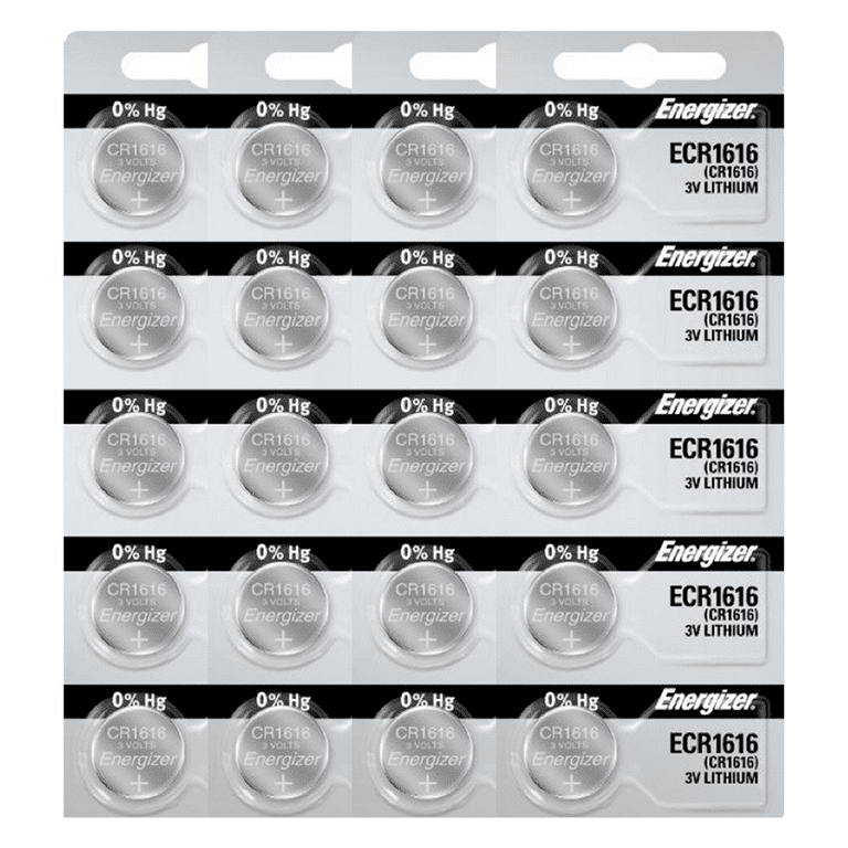 Energizer CR1616 3V Lithium Coin Cell Battery (20 Count) 