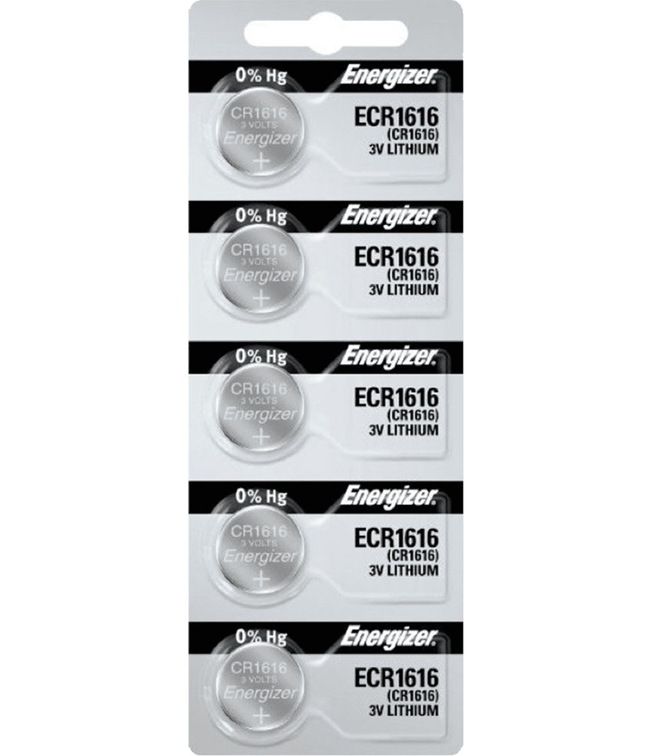 Energizer CR1616 3V Lithium Coin Cell Battery (5 Count)