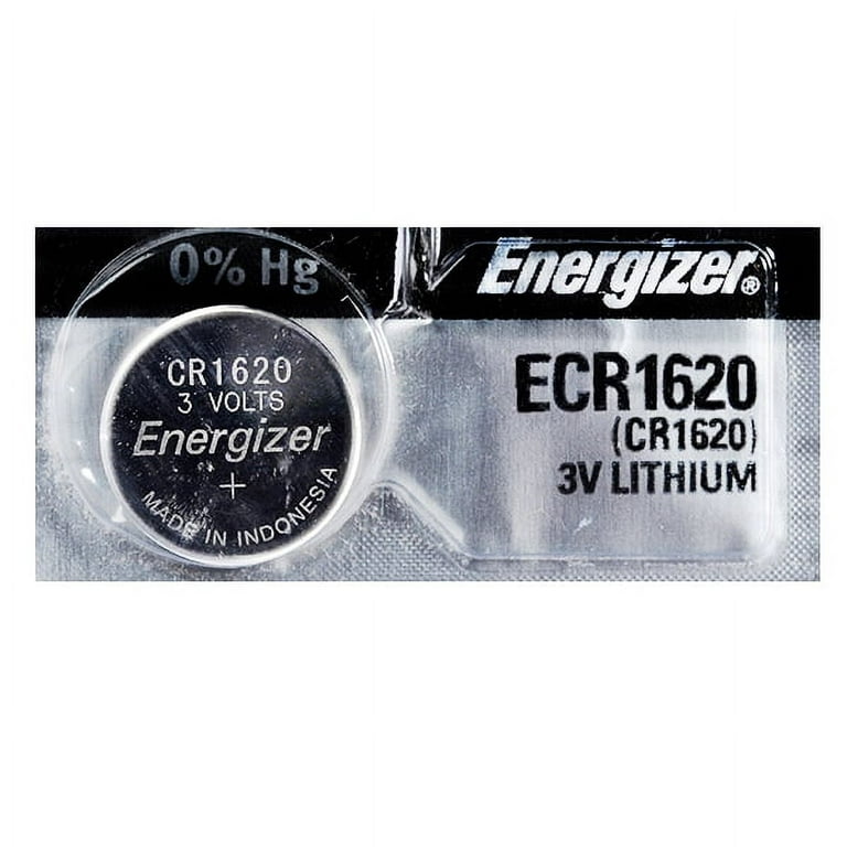  2 Energizer CR1620 Lithium 3V Coin Cell Batteries : Health &  Household