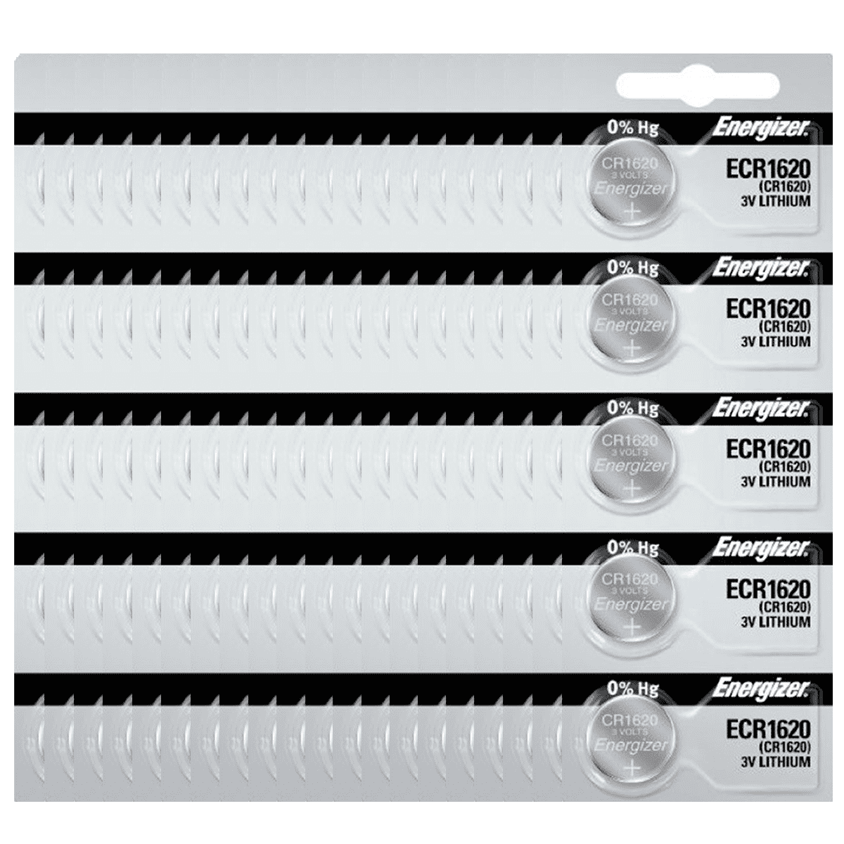 Energizer CR1620 3V Lithium Coin Cell Battery (100 Count)