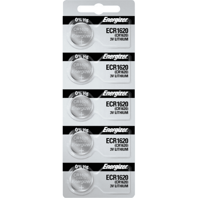 Insten CR1620 3V Lithium Batteries Coin Button Cell Watch Battery (1 Pack  of 5)