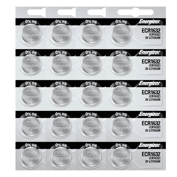 Energizer CR1632 3V Lithium Coin Cell Battery (20 Count)