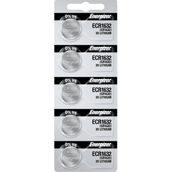 Energizer CR1632 3V Lithium Coin Cell Battery (5 Count)