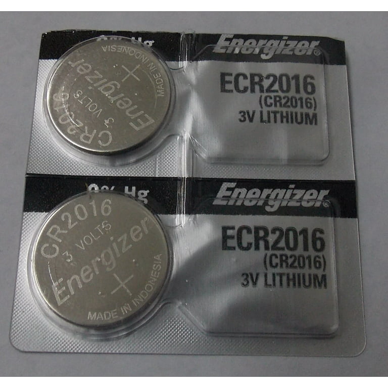 Energizer Cr2016 3V Lithium Coin Battery - 2 Pack + Free Shipping!