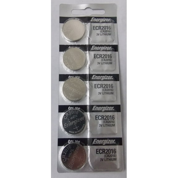 Energizer CR2016 3V Lithium Coin Battery - 5 Pack + 30% Off!