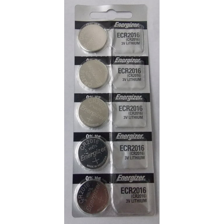 Energizer CR2016 3V Lithium Coin Battery - 5 Pack + FREE SHIPPING!