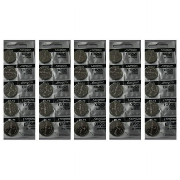 Energizer CR2025 3V Lithium Coin Battery - 25 Pack + 30% Off!