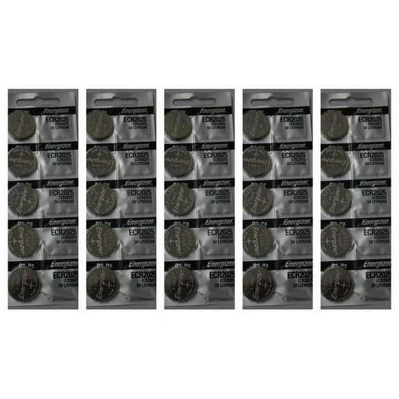 Energizer CR2025 3V Lithium Coin Battery - 25 Pack + 30% Off!