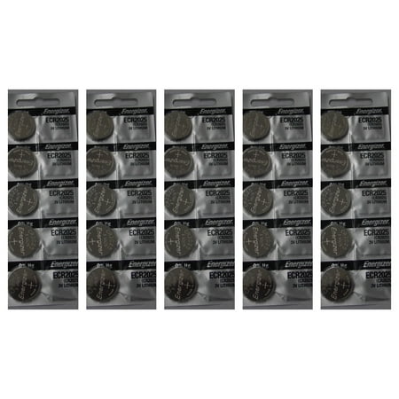 Energizer CR2025 3V Lithium Coin Battery - 25 Pack + FREE SHIPPING