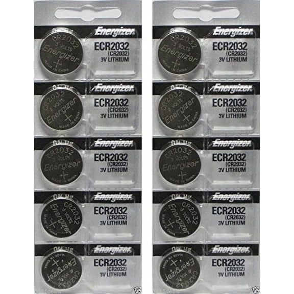Energizer CR2032 3 Volt Lithium Coin Battery 10 Pack (2x5 Pack) In Original Packaging (3)