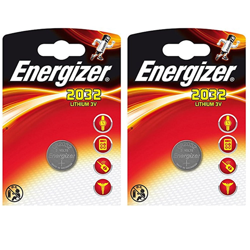 Energizer CR2032 Lithium 3V Batteries - 2 Packs