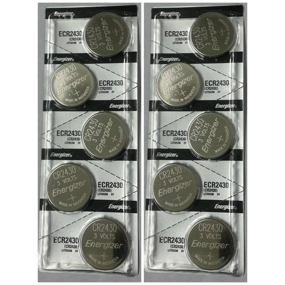Energizer CR2430 3V Lithium Coin Battery 10 Pack + 30% Off!