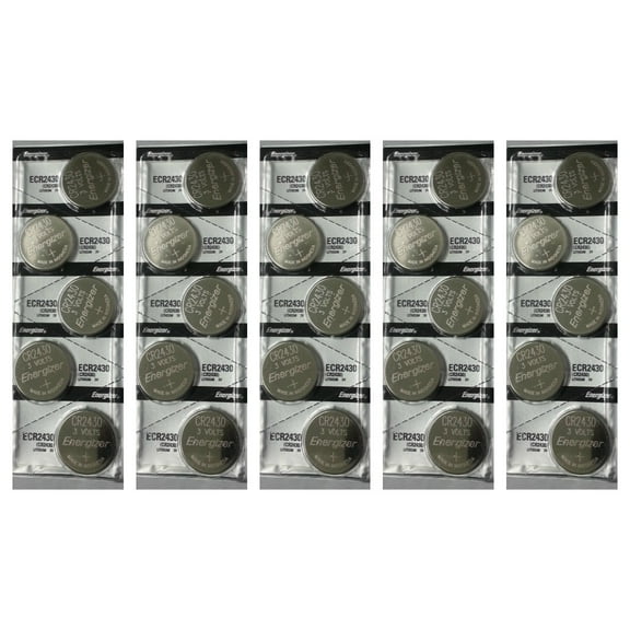 Energizer CR2430 3V Lithium Coin Battery 25 Pack + FREE SHIPPING