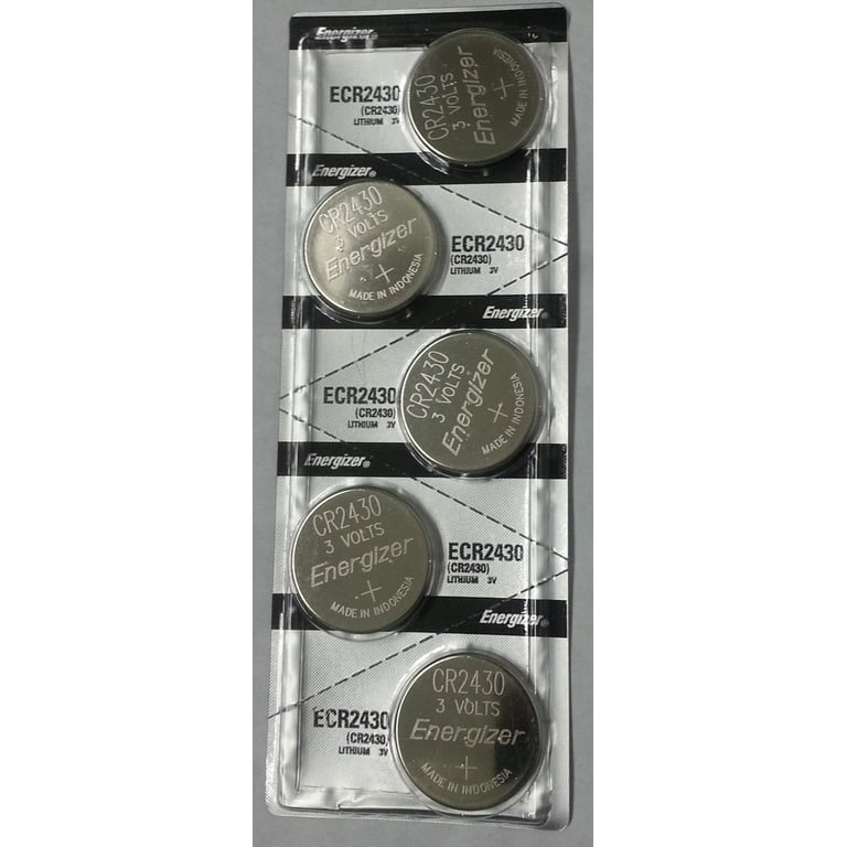 Energizer CR2430 3V Lithium Coin Battery 5 Pack + FREE SHIPPING