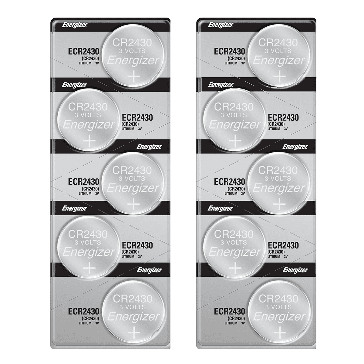 Energizer CR2430 3V Lithium Coin Cell Battery (10 Count)
