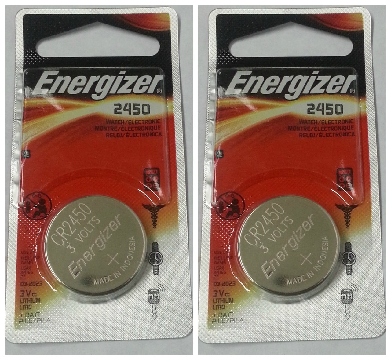 Pila de Litio Energizer CR2450 (10 Unid)