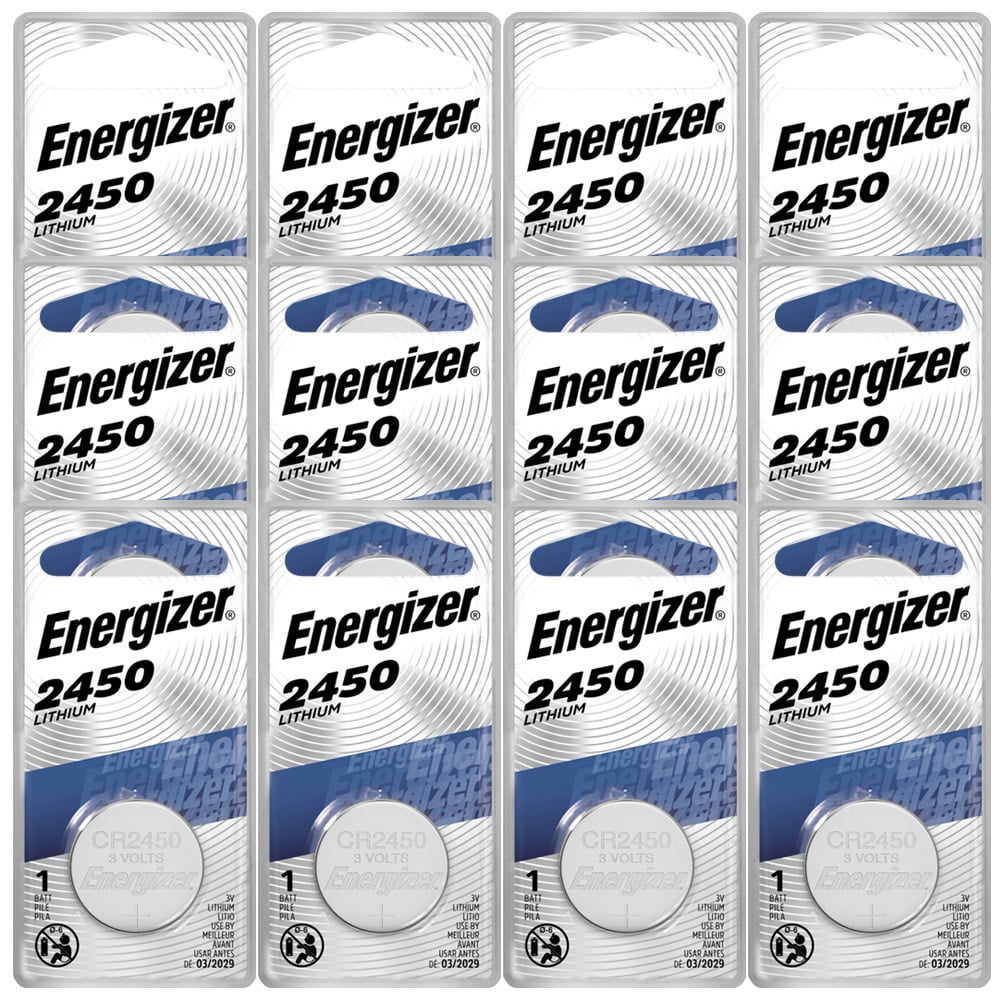Energizer ECR2450BP Coin Cell Battery, 3 V Battery, 620 mAh, CR2450  Battery, Lithium, Manganese Dioxide