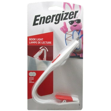 Energizer Clip on Book Light for Reading in Bed, LED Reading Light for Books and Kindles, 25 Hour Run Time, Kindle Reading Lamp, White