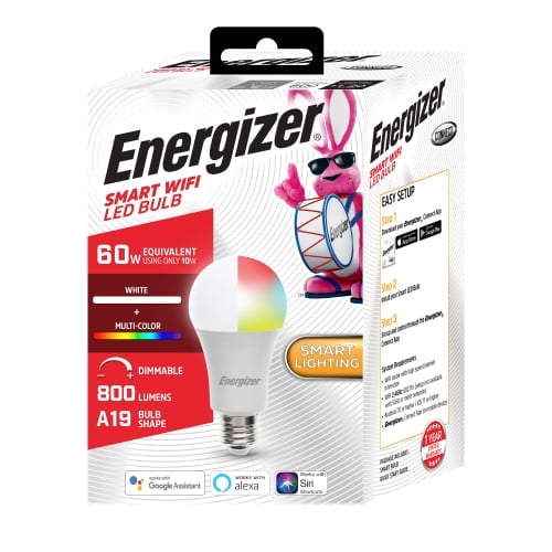 Smart Wi-Fi Multicolor and White LED Light Bulb