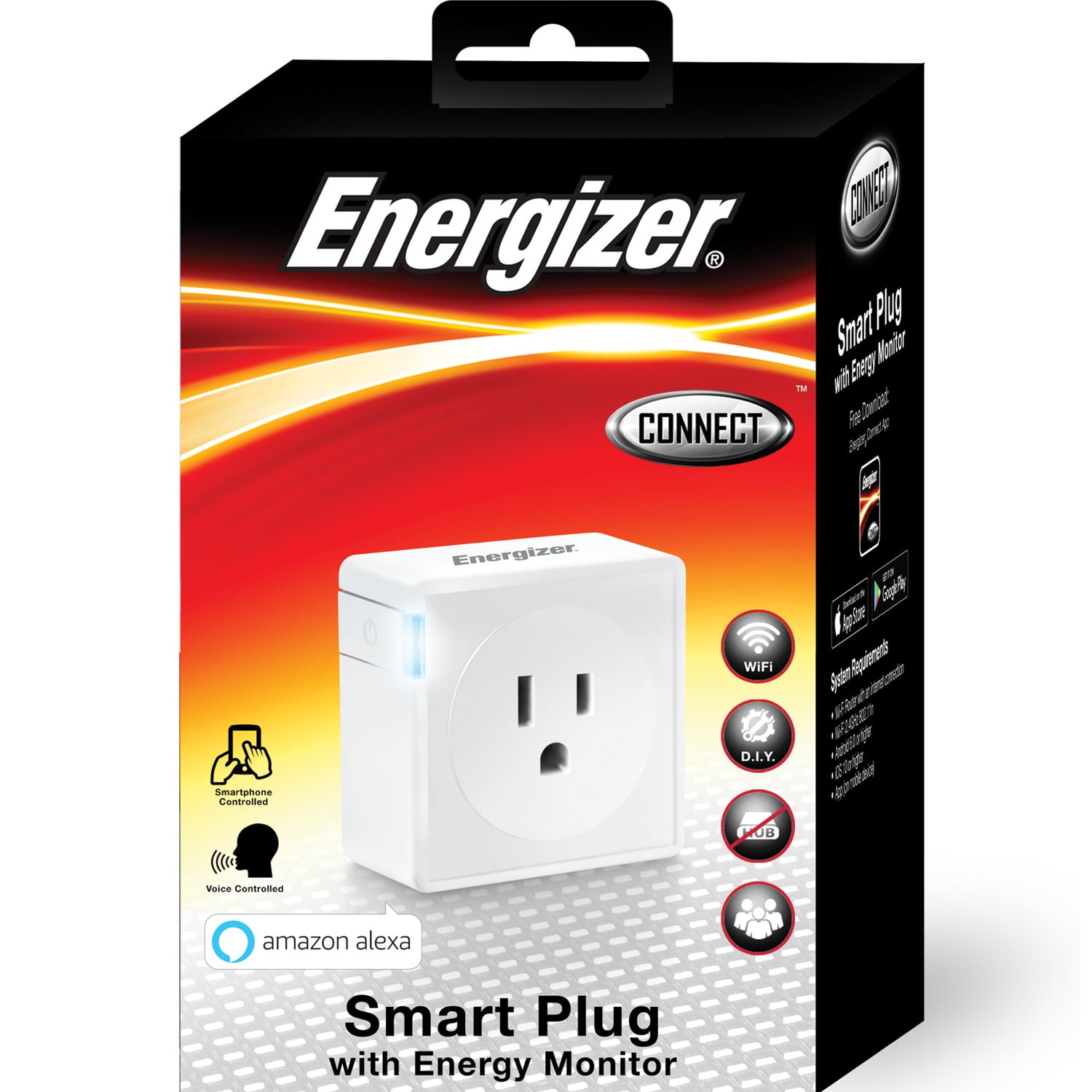 Energizer Connect Eix3-1003-pp4 15-Amp Smart Wi-Fi Plugs (4 Pack)