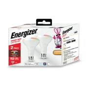 Energizer Connect Smart Wi-Fi BR30 Multi-White + Multi-Color RGB LED Bulbs 2 Pack