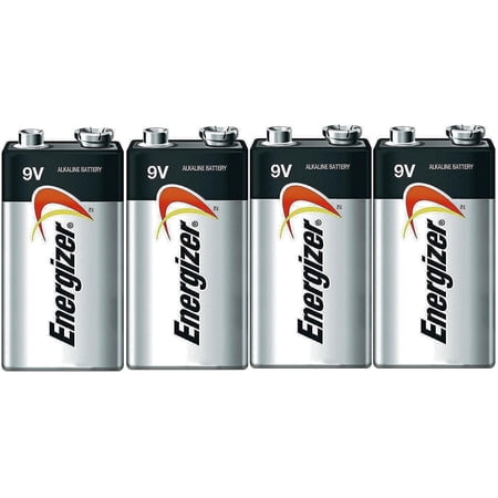Energizer E522 Max 9 Volt Alkaline Battery - 4 Batteries