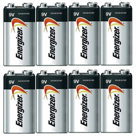 Energizer E522 Max 9 Volt Alkaline Battery - 8 Batteries