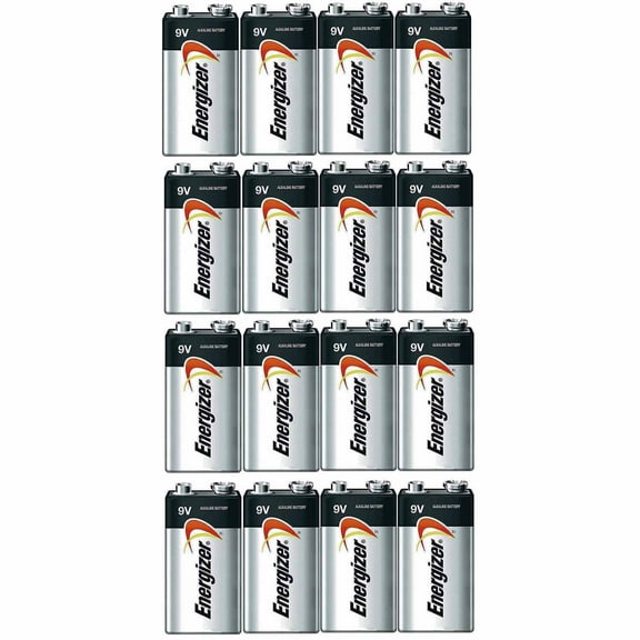 Energizer E522 Max 9V Alkaline Battery Exp. 03/18 or Later Made in USA - 16 Count