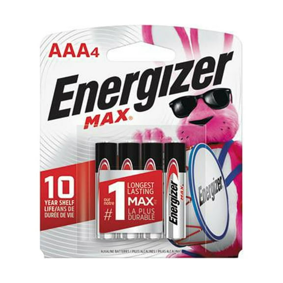 Energizer E92BP-4 Max AAA Batteries, Triple A Alkaline Batteries, 4-Pack - Quantity 12