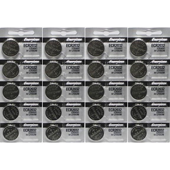 Energizer CR2032 Battery 3V Lithium Coin Cell  on Tear Strip (20 Pack)
