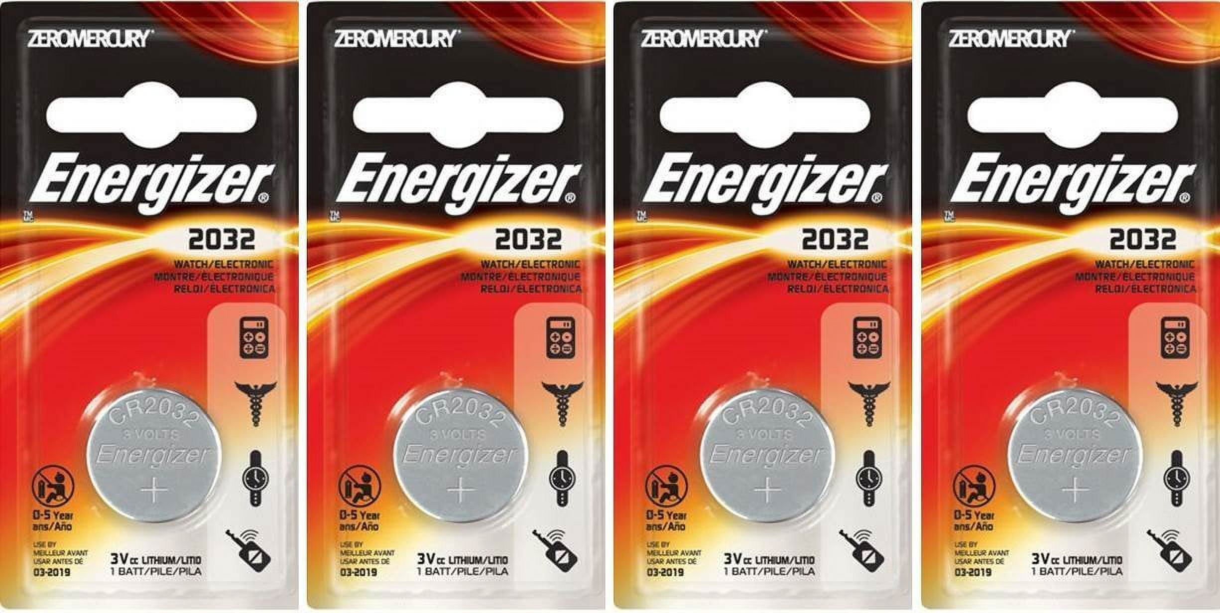 Energizer ECR2032 Watch Batteries 4 Pcs