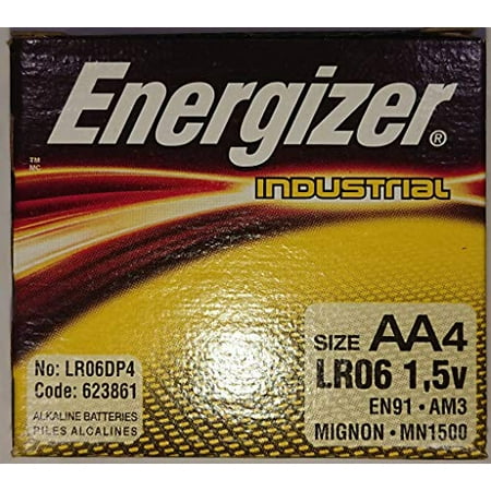 Energizer EN91 Industrial Alkaline Batteries, AA (Box of 144 Batteries)