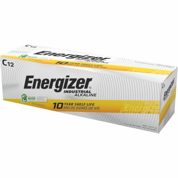 Energizer, EVEEN93CT, Industrial Alkaline C Batteries, 72 / Carton