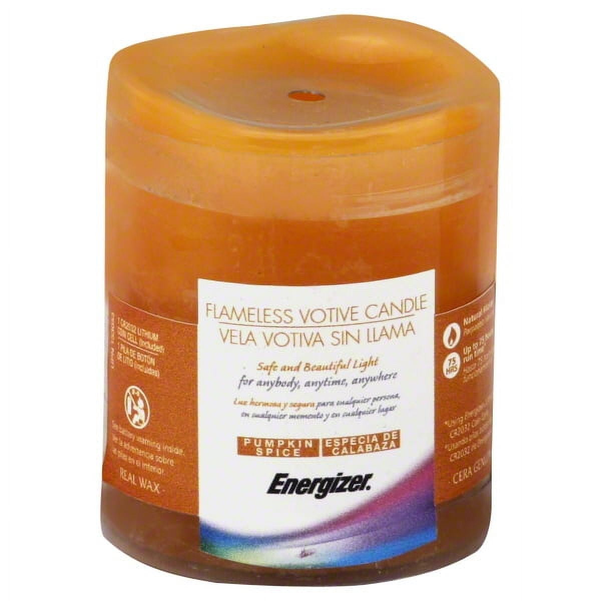Energizer Flameless Led Wax Votive Candle Pumpkin (TVS1DL060)