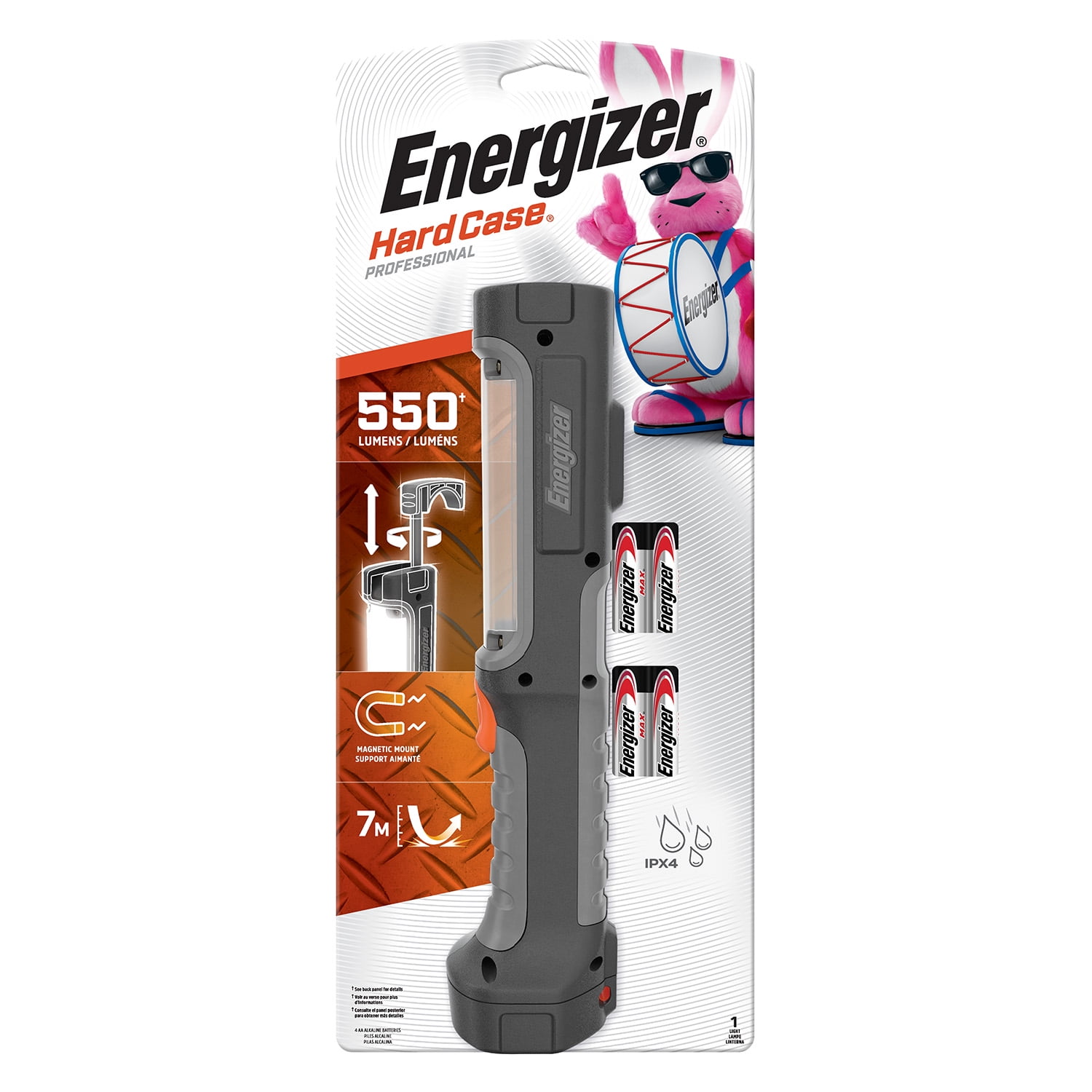 Energizer Torche à LED Hard Case Professional Project Plus Energizer 4AA  pas cher 