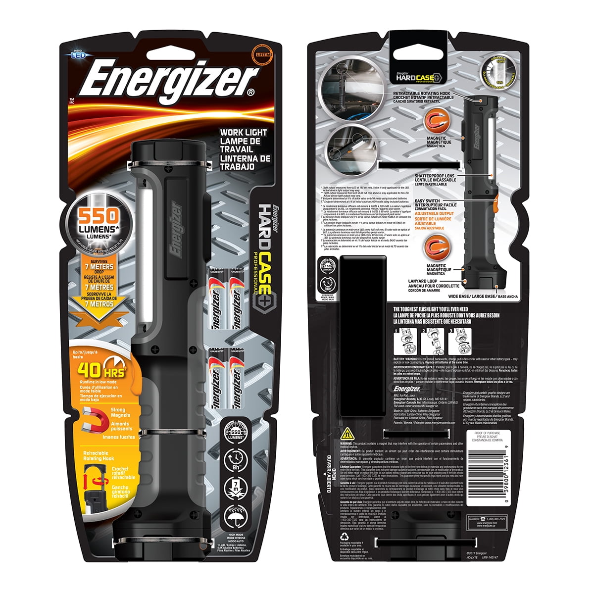 Energizer Hardcase Professional Work Light LED Flashlight