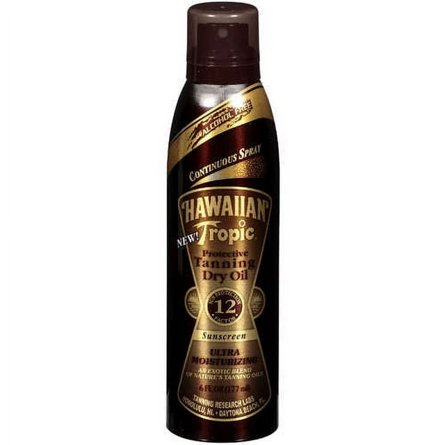 Energizer Hawaiian Tropic Protective Tanning Dry Oil Sunscreen, 6 oz