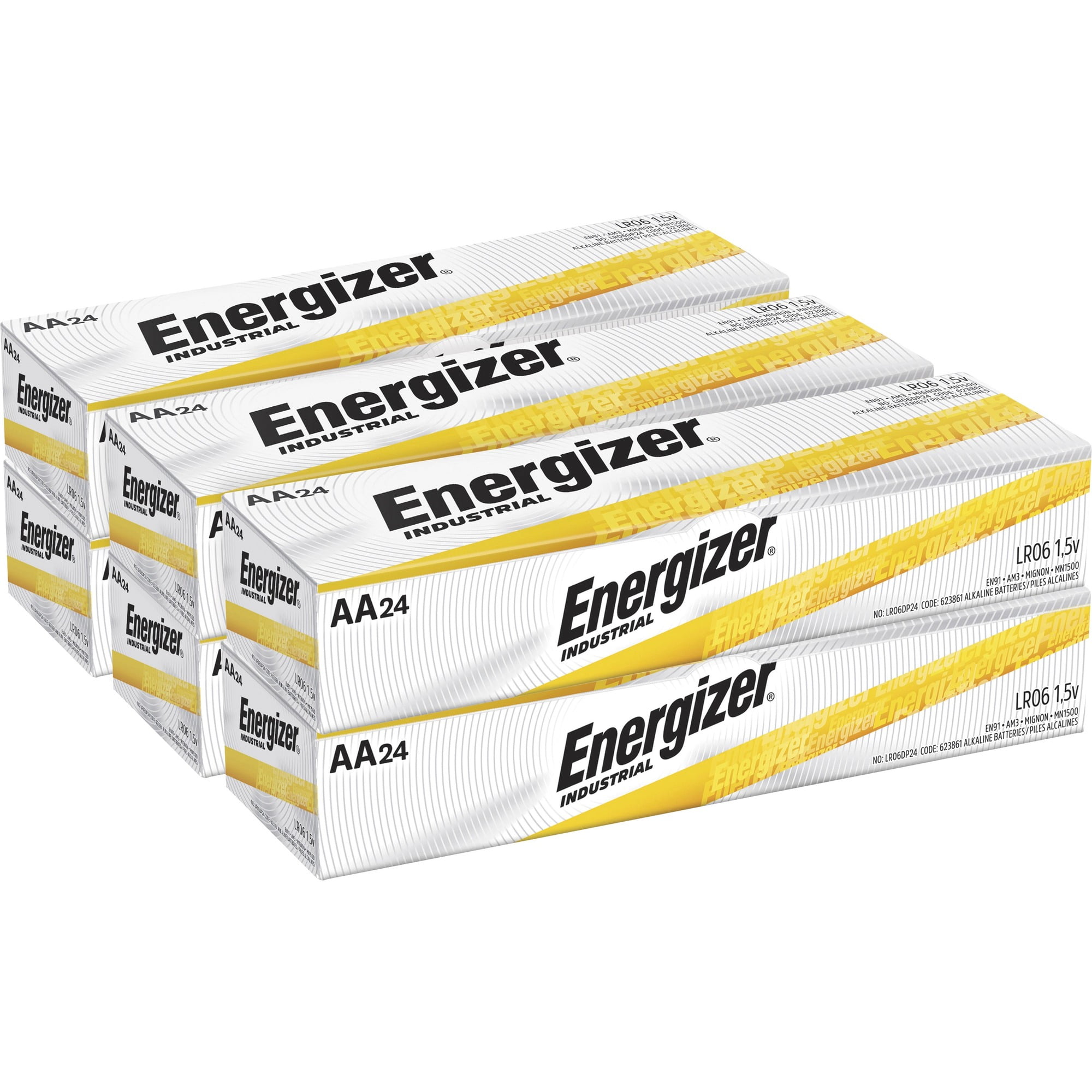 Energizer Industrial Alkaline Aa - For Multipurpose - Aa - 144 / Carton