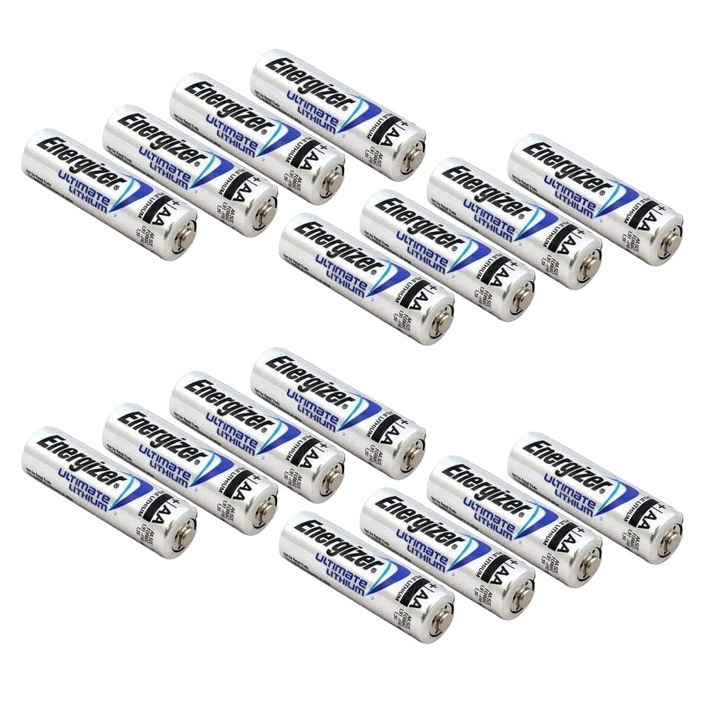Energizer L91 AA Lithium Batteries 1.5V - 16 Pack