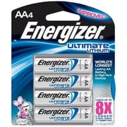 Energizer L91BP4 AA e2 Photo Lithium Batteries, 4 per Pack + Energizer L92BP4 Battery, Lithium 4 AAA Photo Battery